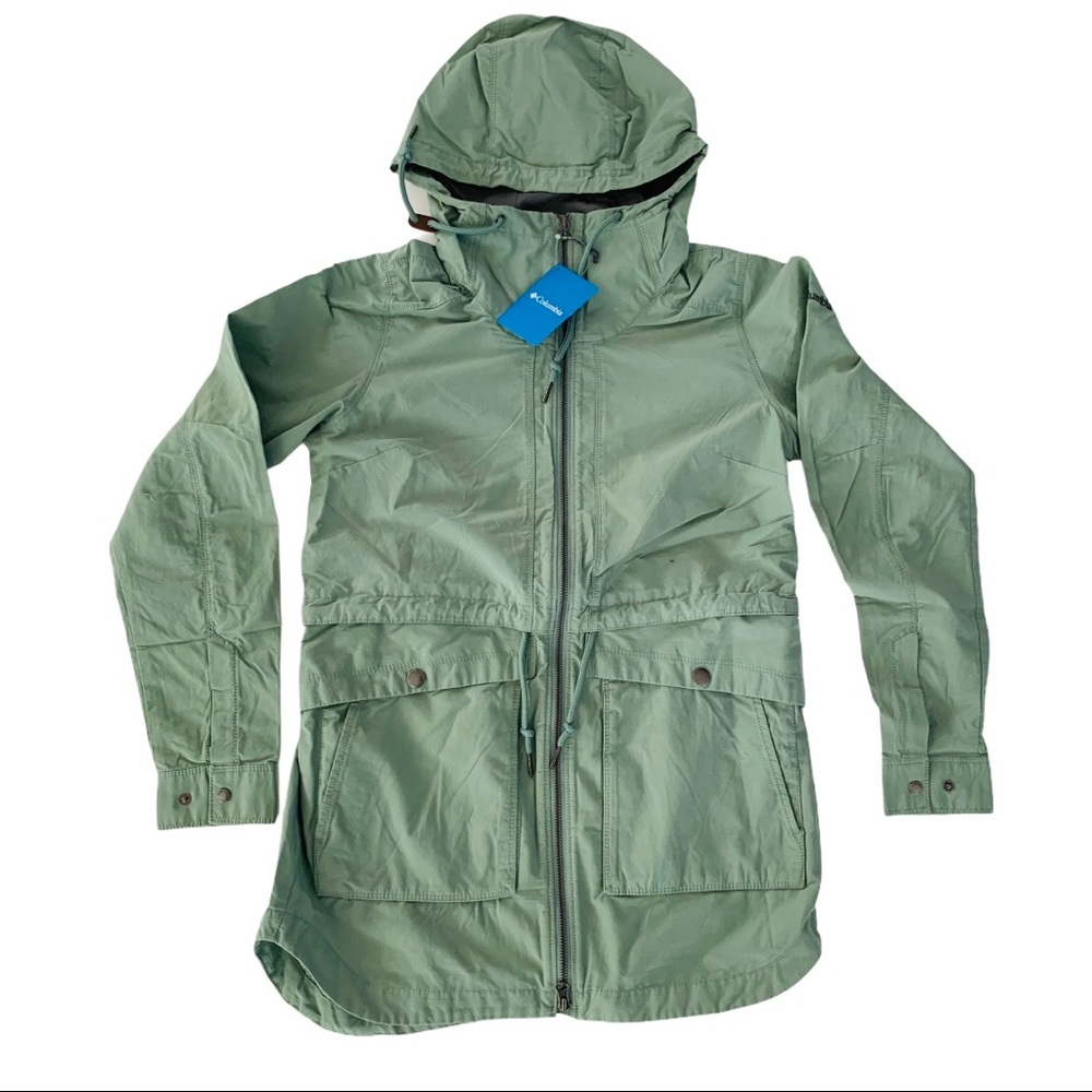 Columbia Women's West Bluff Green Mid Length Light Safari Jacket